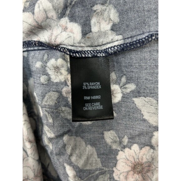 Torrid Floral Babydoll Hi Low Tunic Top Size 2X Scoop Neck Boho Chic - Picture 6 of 6